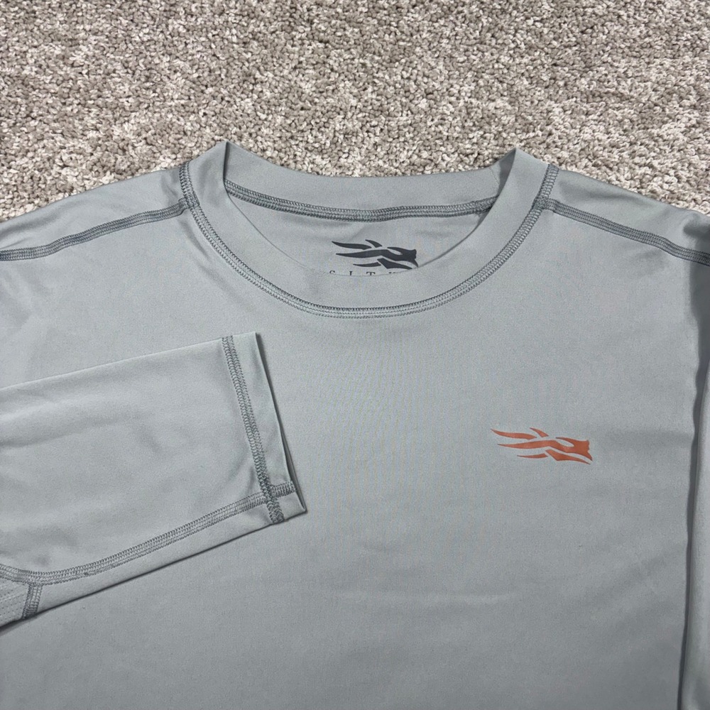 Sitka Men Gray Redline Performance Long Sleeve Shirt XXL 2XL Hunting Base Layer